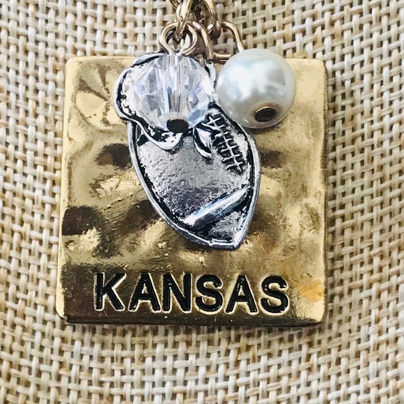 ** 2/$20** Kansas State Charm Necklace - Picture 2 of 3